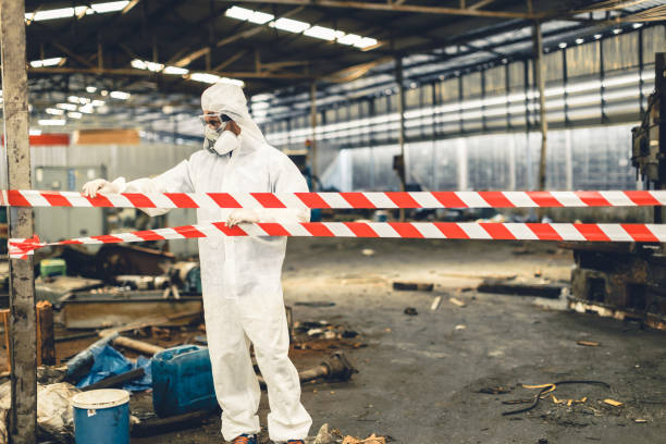 Professional Drug Lab Cleanup technician working in Franklin, OH